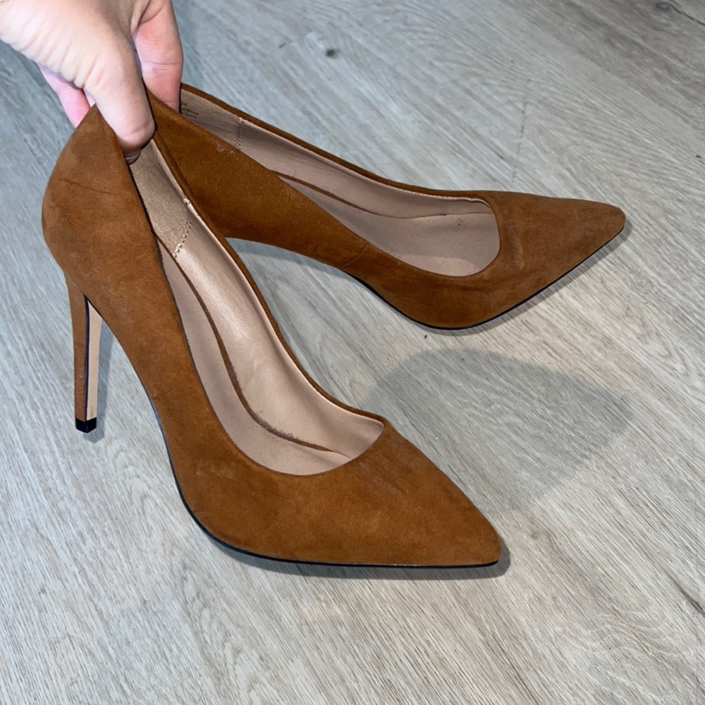 Nude Brown Stiletto Pumps